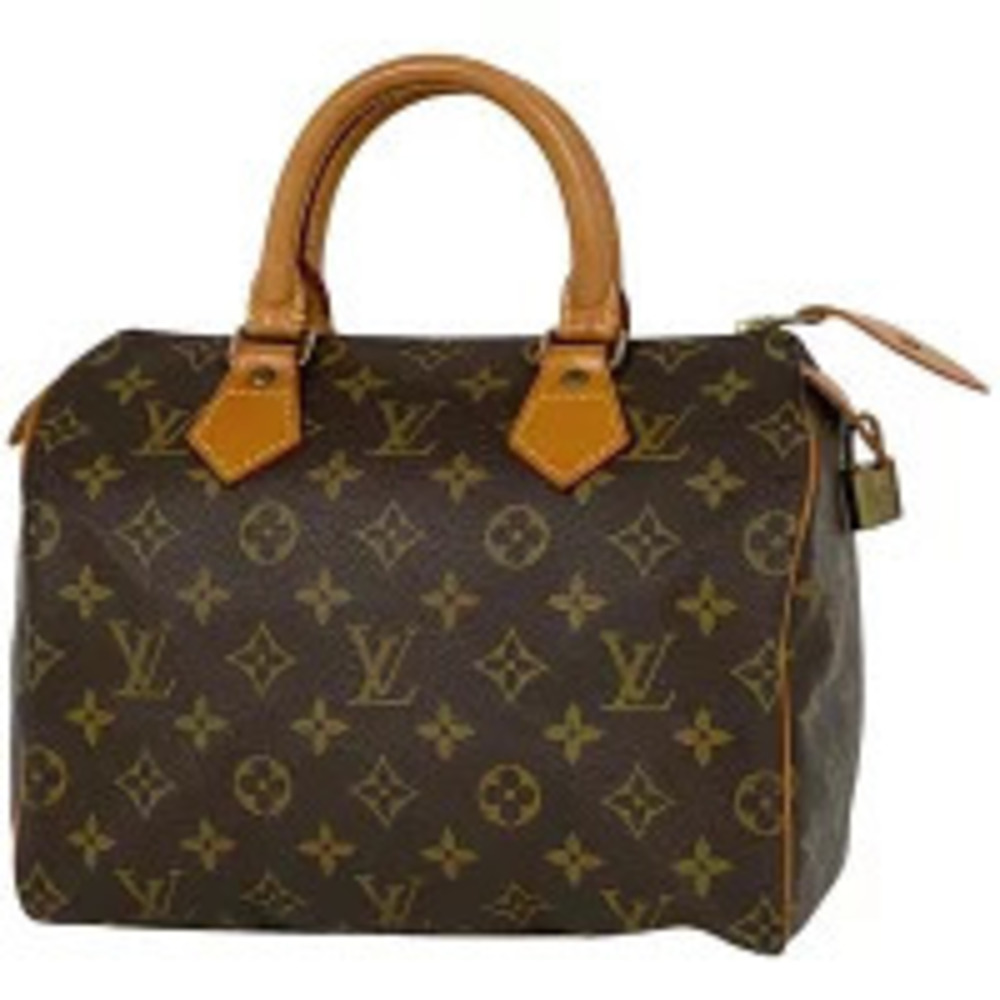 Louis Vuitton Speedy Boston Bag Commuter Handbag Monogram Brown